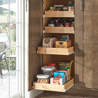 Utility Cabinet with Roll Trays - Aristokraft Cabinetry